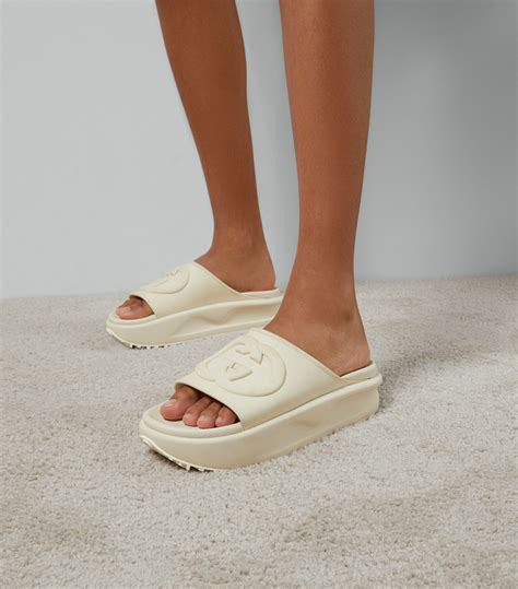 gucci women's slide with interlocking g